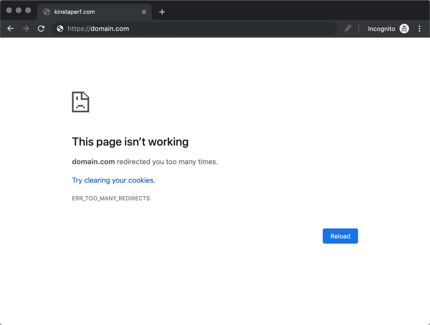 Chrome ERR_TOO_MANY_REDIRECTS error caused by a WordPress redirect loop