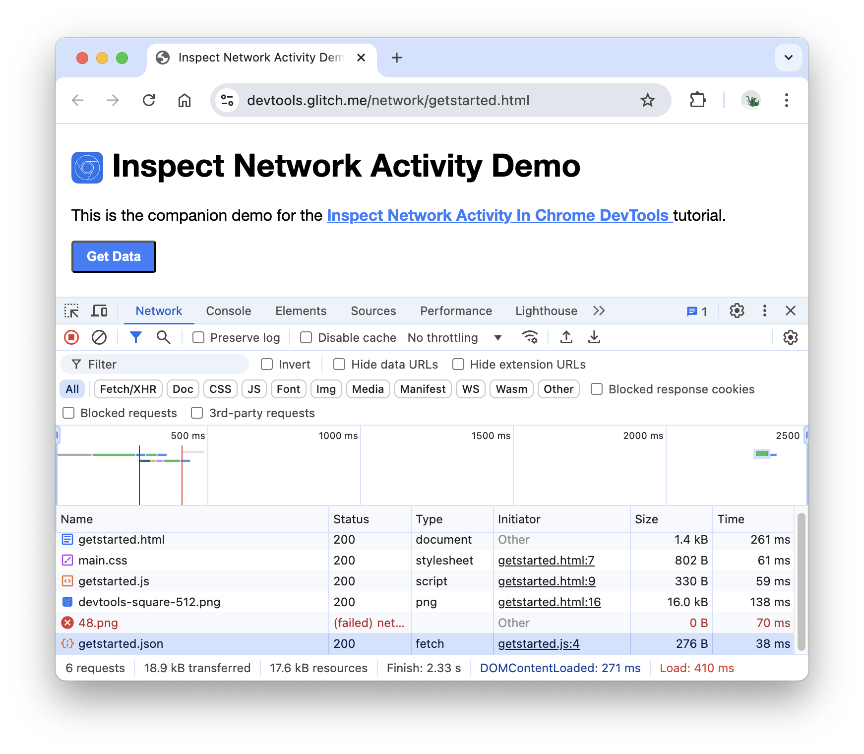 Chrome DevTools Network panel showing WordPress images served as WebP